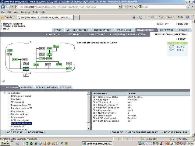 screenshot.1310 Volvo VIDA via VCT2000