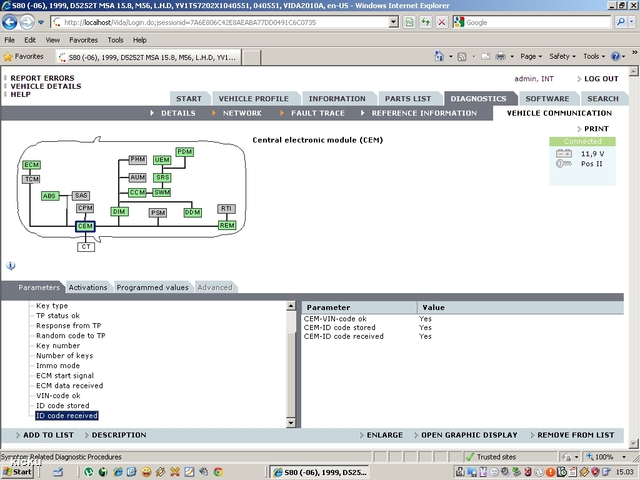 screenshot.1311 Volvo VIDA via VCT2000