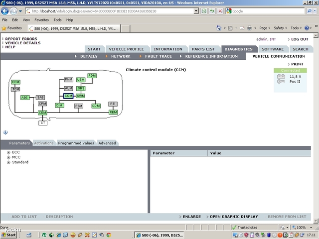 screenshot.1313 Volvo VIDA via VCT2000