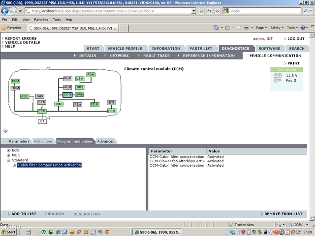 screenshot.1338 Volvo VIDA via VCT2000