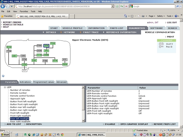 screenshot.1340 Volvo VIDA via VCT2000