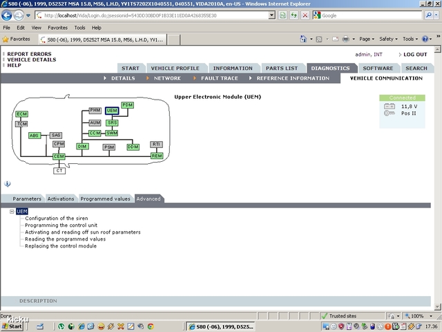 screenshot.1347 Volvo VIDA via VCT2000