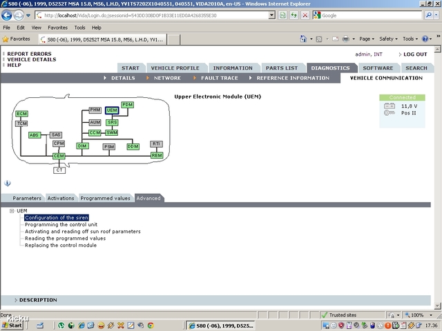 screenshot.1348 Volvo VIDA via VCT2000