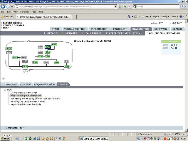 screenshot.1350 Volvo VIDA via VCT2000