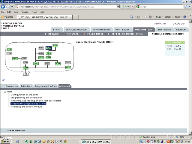 screenshot.1353 Volvo VIDA via VCT2000