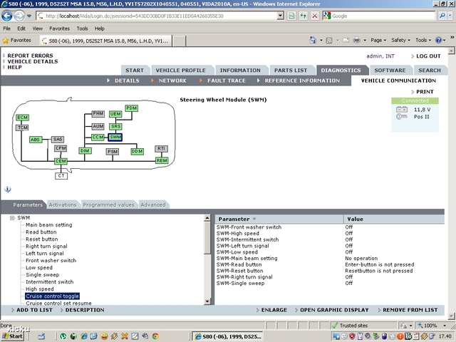 screenshot.1359 Volvo VIDA via VCT2000