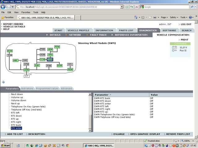 screenshot.1361 Volvo VIDA via VCT2000