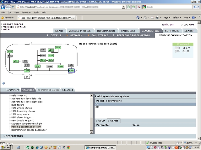 screenshot.1387 Volvo VIDA via VCT2000