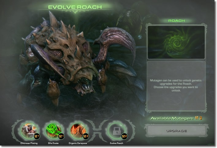 Starcraft-2-Heart-of-the-Swarm-Evolve-Roach - 