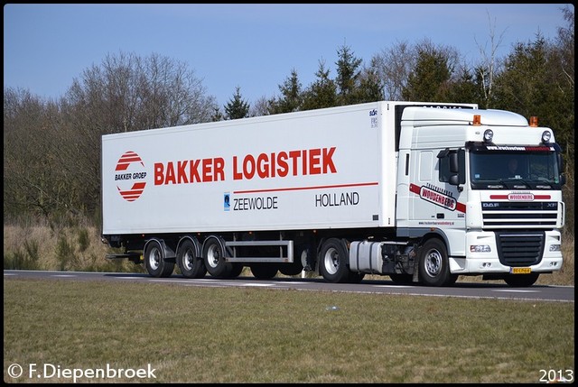 BS-LP-64 DAF XF105 Woudenberg Truckverhuur-Bakker  Rijdende auto's