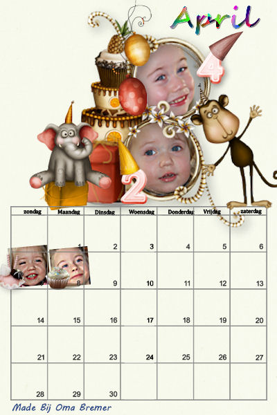 kalender Dani En Lily - 