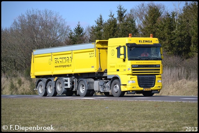 BZ-DR-27 DAF XF105 Elzinga Uithuizermeeden-BorderM Rijdende auto's