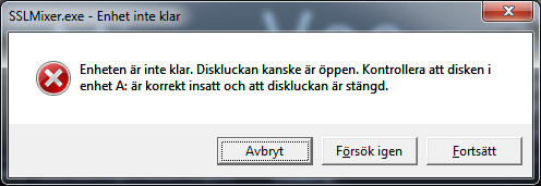 sslmixer error - 