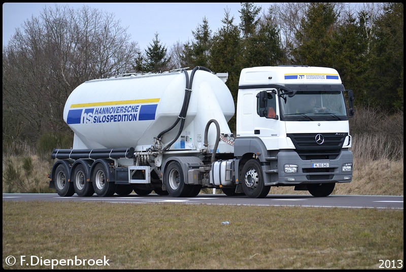 H-SG340 Mercedes Axor Hannoversche Silospedition-B - Rijdende auto's