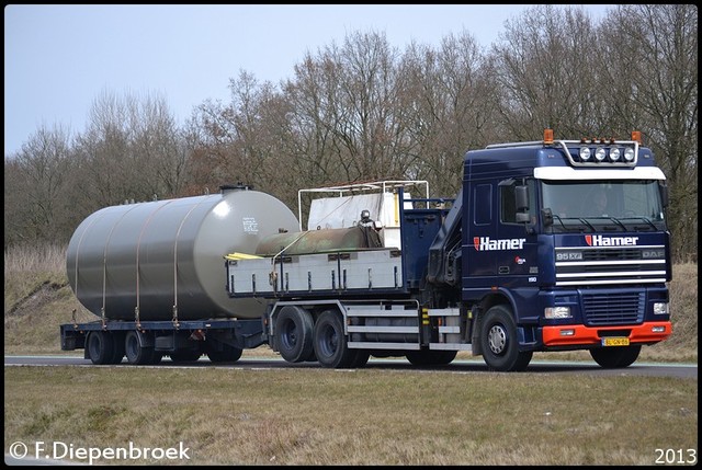 BL-GN-86 DAF XF95 Hamer Transport-BorderMaker Rijdende auto's