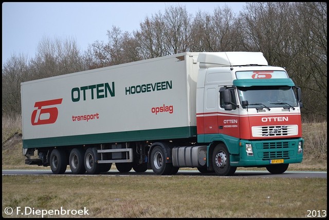 BP-VT-70 Volvo FH Otten Transport Hoogeveen-Border Rijdende auto's