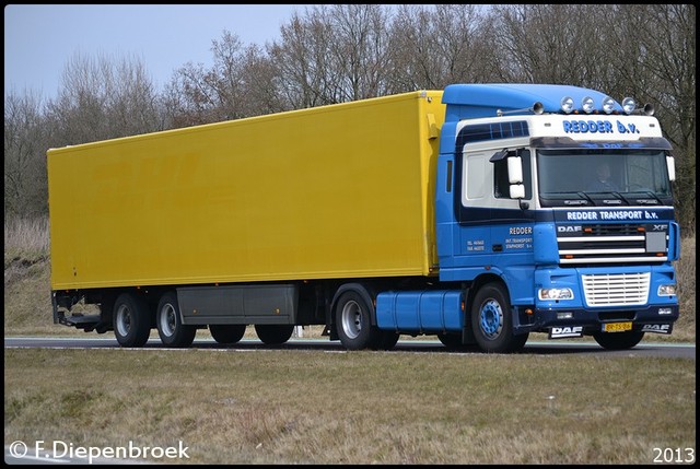 BR-TS-86 DAF 95XF Redder Transport Staphorst-Borde Rijdende auto's