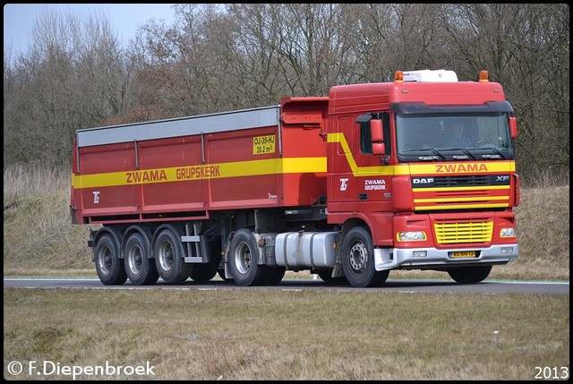 BS-BN-12 DAF XF Zwama Grijpskerk-BorderMaker Rijdende auto's