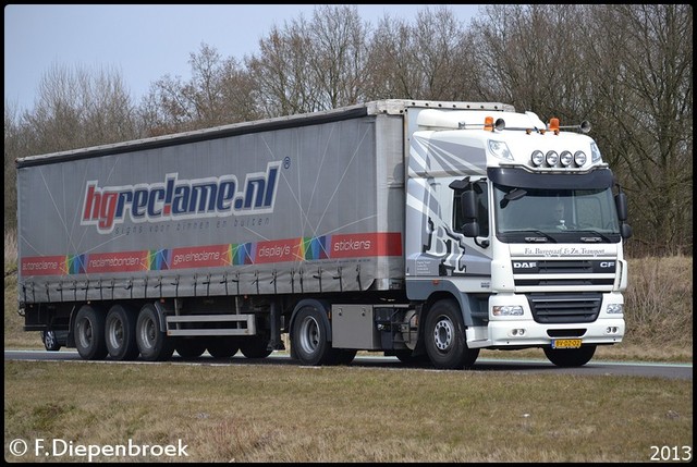 BV-DZ-02 DAF CG FA Burggraaf en ZN Transport-Borde Rijdende auto's