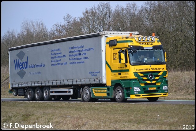 BZ-GZ-82 Mercedes Actros MP3 Veldhuizen werkhoven- Rijdende auto's