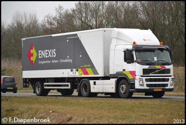 BN-GR-27 Volvo FM Enexis-BorderMaker Rijdende auto's