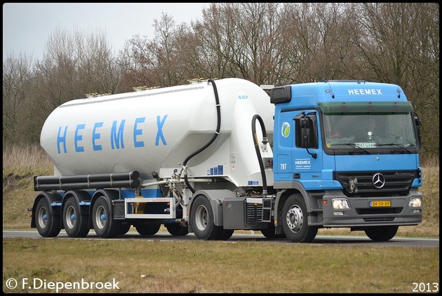 BR-SR-89 Mercedes Actros MP2 Heemex-BorderMaker Rijdende auto's