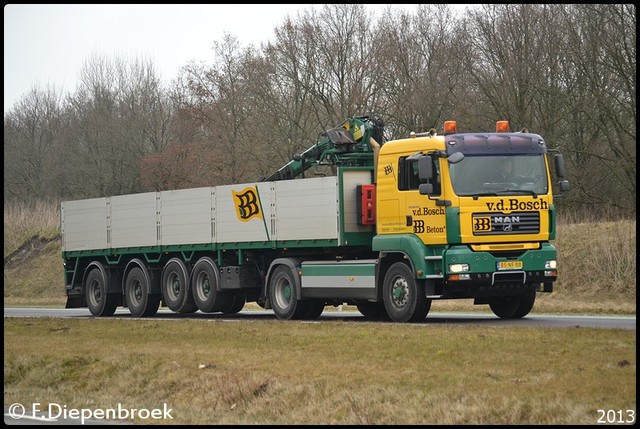 BS-NF-88 MAN Tga V.d Bosch-BorderMaker Rijdende auto's