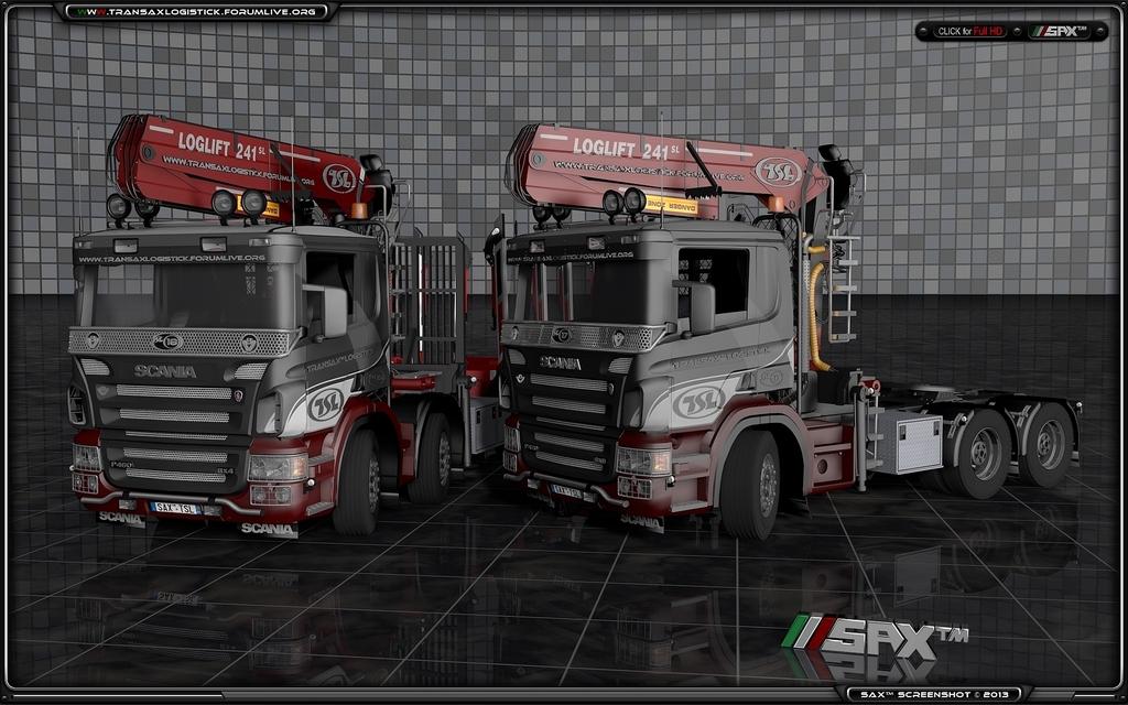 TSLâ„¢ Scania P420 6x6 + P460 8x8 Empty 1 - TSLâ„¢ HOLZ Transport