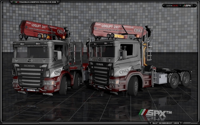 TSLâ„¢ Scania P420 6x6 + P460 8x8 Empty 1 TSLâ„¢ HOLZ Transport