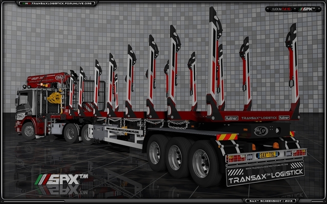 TSLâ„¢ Scania P420 6x6 + Trailer Empty 2 TSLâ„¢ HOLZ Transport