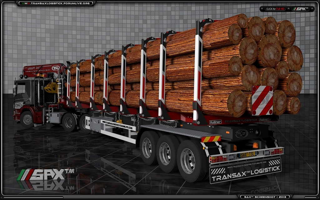 TSLâ„¢ Scania P420 6x6 + Trailer 2 - TSLâ„¢ HOLZ Transport