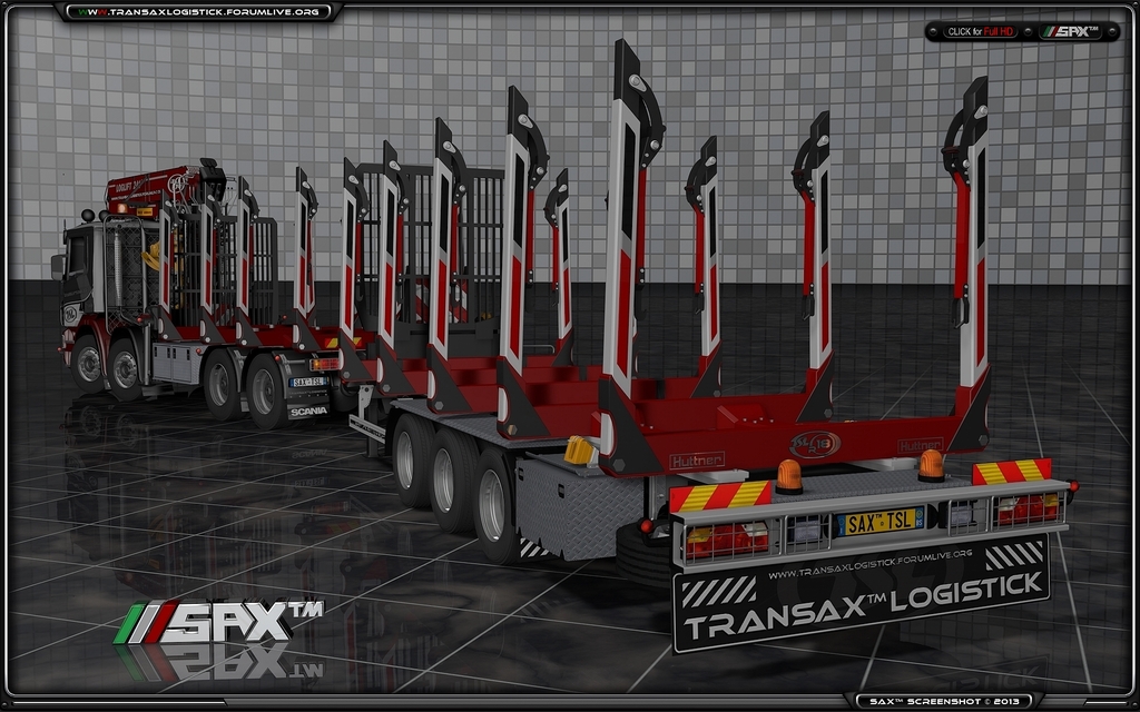 TSLâ„¢ Scania P460 8x8 + Tandem Empty 4 - TSLâ„¢ HOLZ Transport