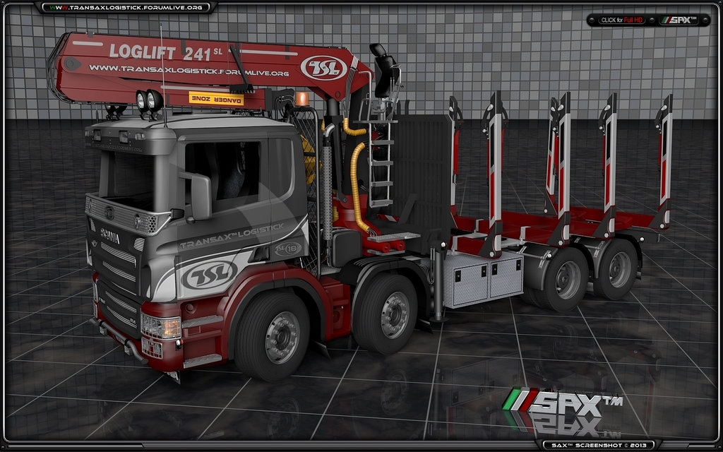 TSLâ„¢ Scania P460 8x8 Empty 1 - TSLâ„¢ HOLZ Transport