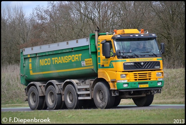 BL-RT-40 Terberg FM2000 Nico Transport-BorderMaker Rijdende auto's