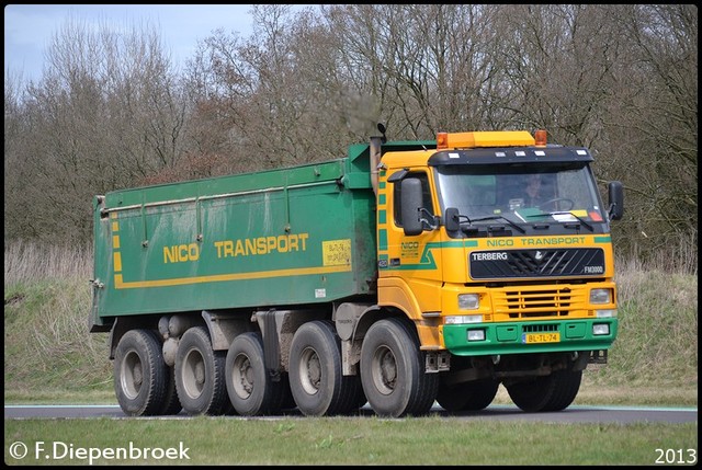 BL-TL-74 Terberg FM2000 Nico Transport-BorderMaker Rijdende auto's