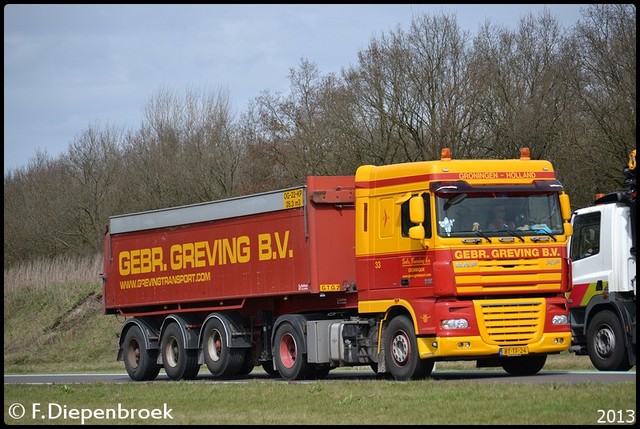 BT-TF-24 DAF XF105 Greving Groningen-BorderMaker Rijdende auto's