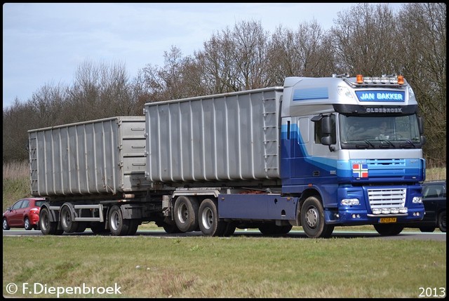 BZ-GB-74 DAF XF105 Jan Bakker Oldebroek-BorderMake Rijdende auto's