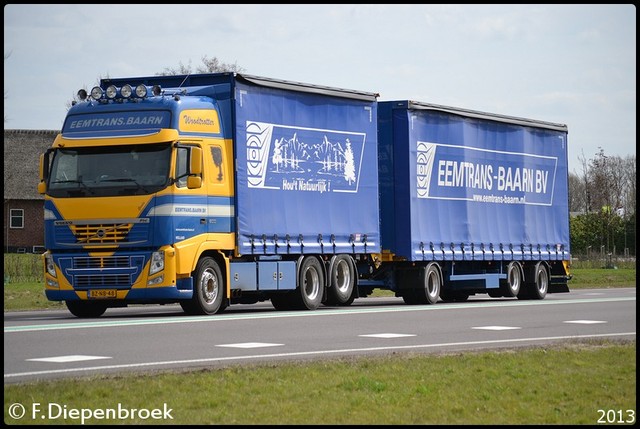 BZ-NB-48 Volvo FH Eemtrans Baarn-BorderMaker Rijdende auto's