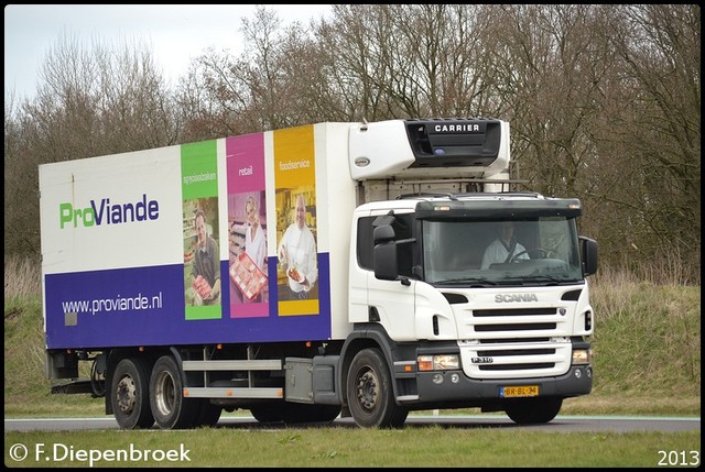 BR-BL-34 Scania P310 Noordvlees Gieten-BorderMaker Rijdende auto's