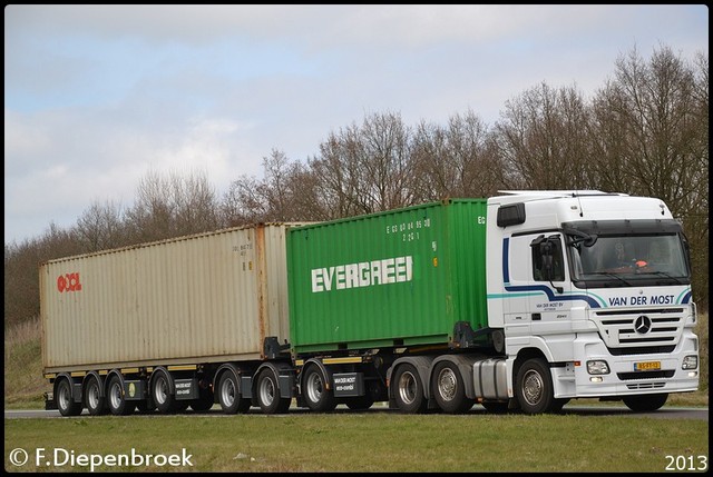 BS-FT-12 Mercedes Actros MP2 Van der Most Rotterda Rijdende auto's