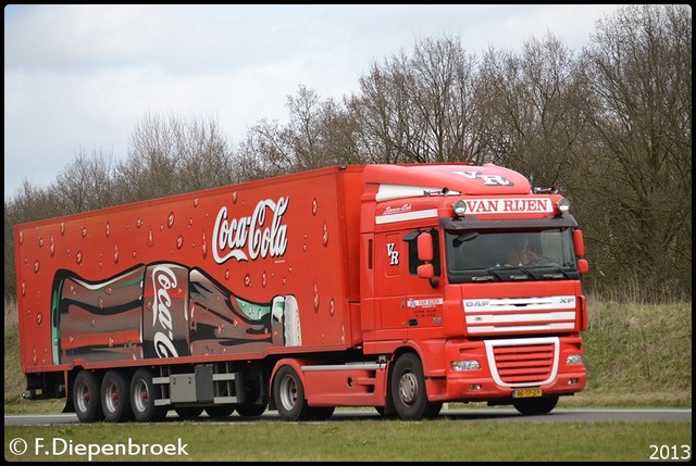 BS-TP-29 DAF XF105 Van Rijen-BorderMaker Rijdende auto's