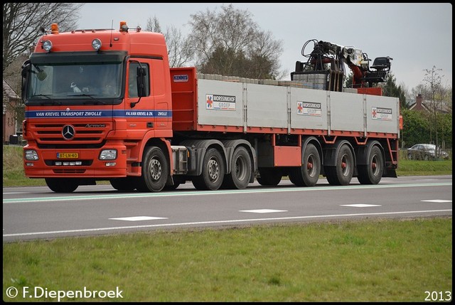 BT-LN-40 Mercedes Actros MP2 Fa van Krevel Zwolle- Rijdende auto's