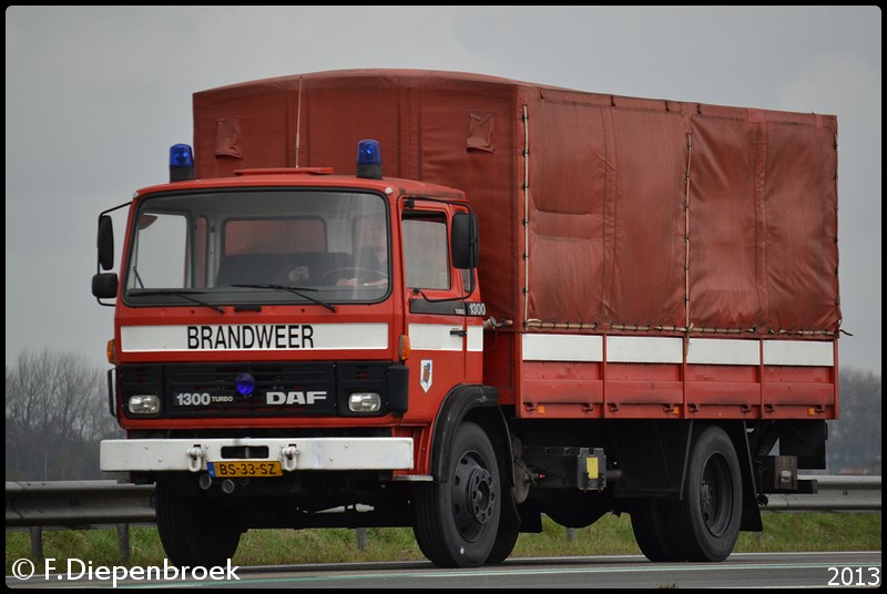 BS-33-SZ DAF 1300 Turbo2-BorderMaker - Rijdende auto's