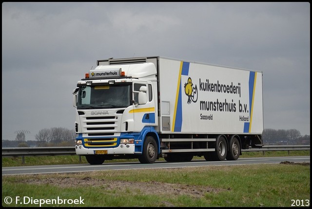 BS-HS-98 Scania R310 Munsterhuis Saasveld-BorderMa Rijdende auto's