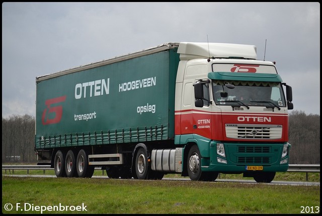 BX-ND-09 Volvo FH Otten Hoogeveen-BorderMaker Rijdende auto's