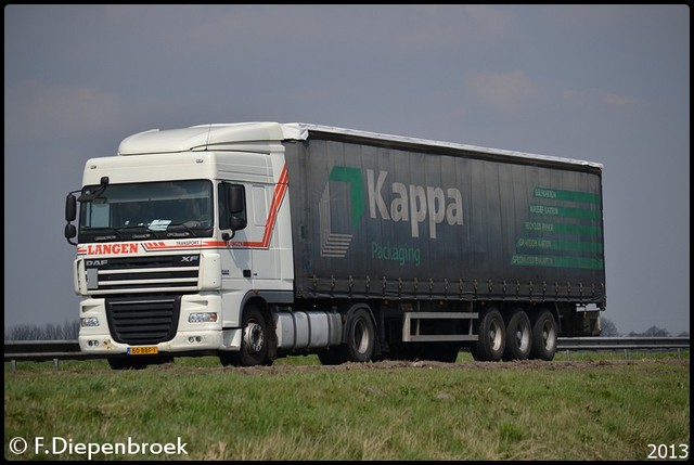 80-BBF-1 DAF XF105 Langen Transport-BorderMaker Rijdende auto's