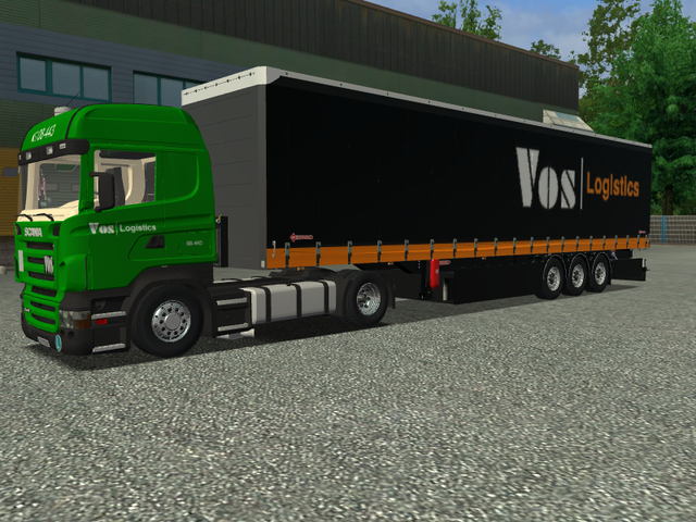 ets Scania Highline R420 (groen) + Samro Alusam V2 ETS COMBO'S