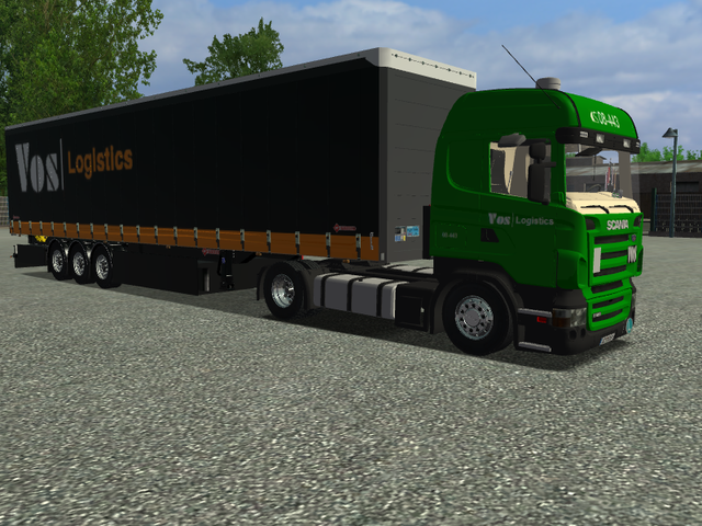 ets Scania Highline R420 (groen) + Samro Alusam V2 ETS COMBO'S