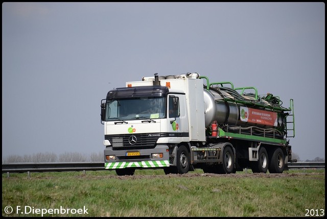 BG-VS-25 Mercedes Actros MP1 Sita Veendam-BorderMa Rijdende auto's