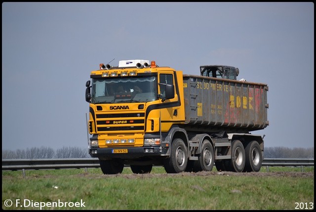 BJ-NN-52 Scania 144G 460 Bork Stuifzand-BorderMake Rijdende auto's